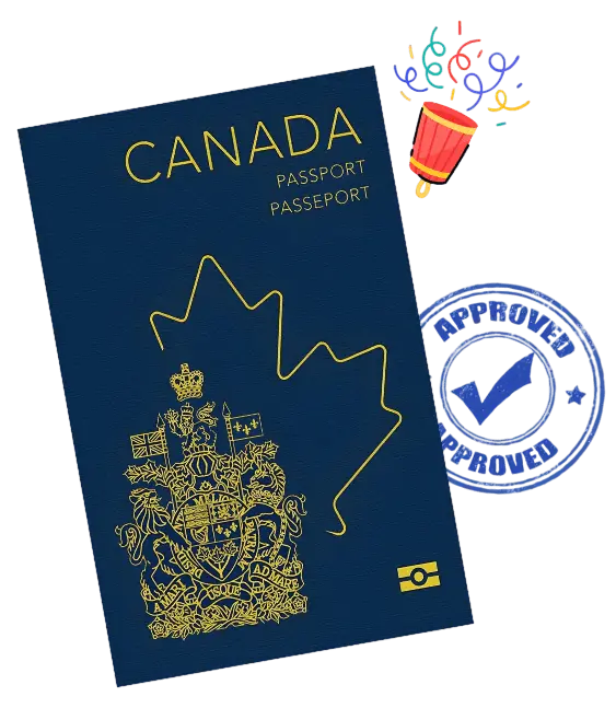 Canadian citizenship and passport image
